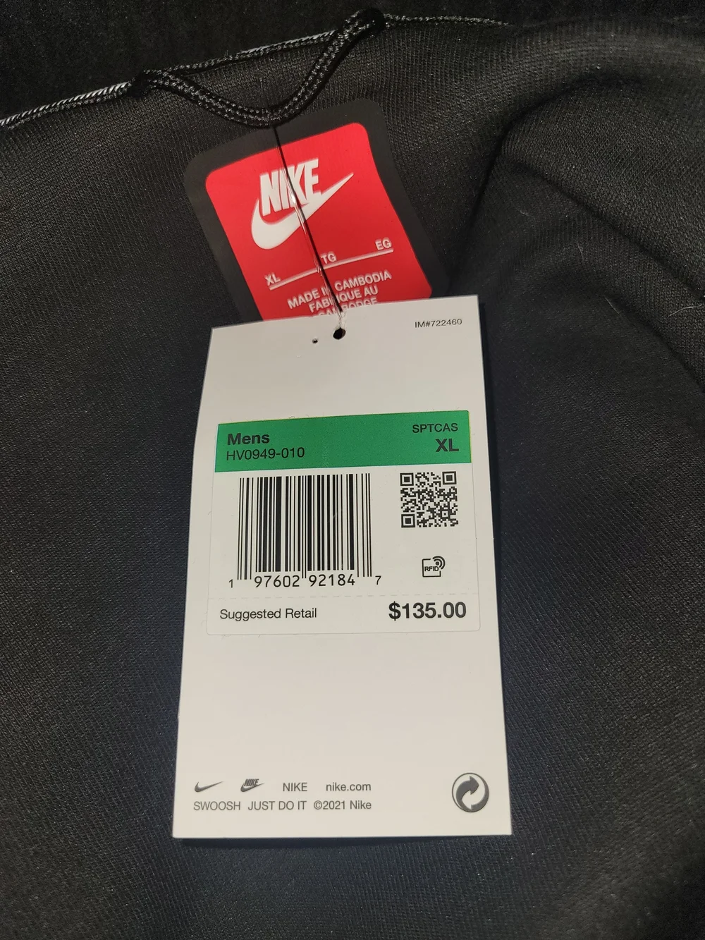 Men's Nike Tech Fleece Full-Zip Windrunner Hoodie in Triple Black